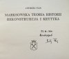 Andrzej Flis Marksowska teoria historii. Rekonstrukcja i krytyka